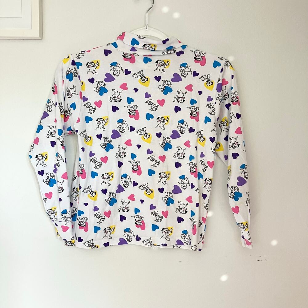 Vintage 90s 101 Dalmations Kids Turtleneck Sweater Large